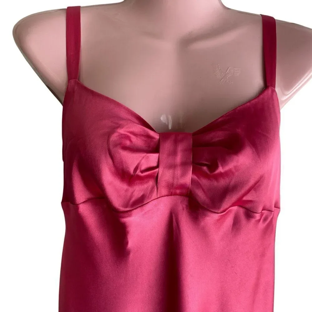 Victoria’s Secret Angels Chemise Womens Medium Pink Satin Nightgown
